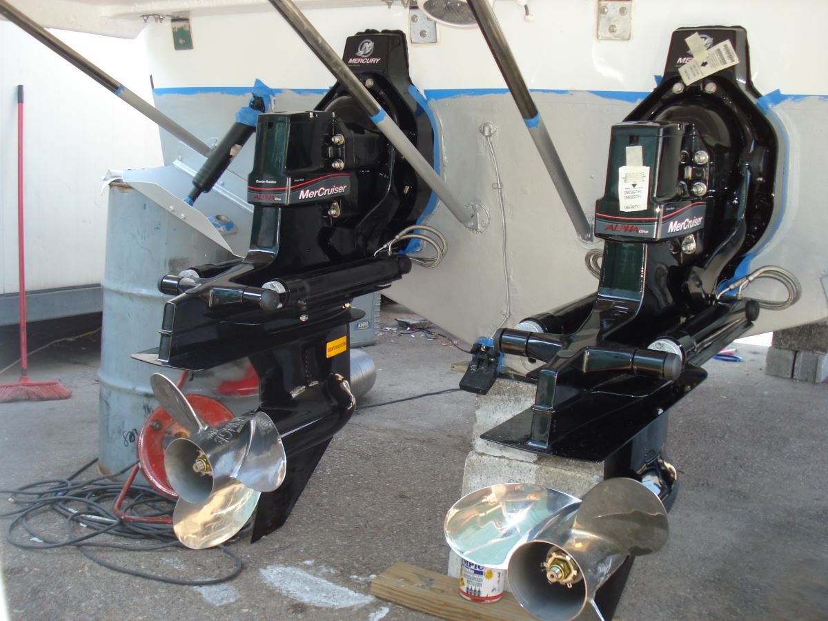 Motor change on Sea Ray boat
